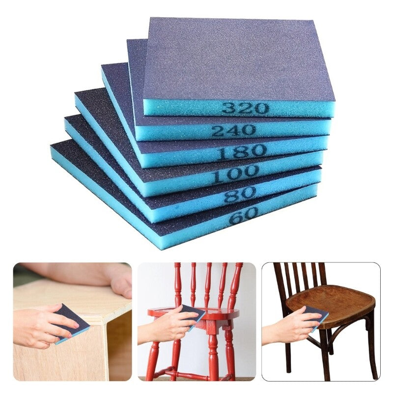 ya 17 6pcs Sanding Sponges Multifunction Sponges set for Metal & Surfaces
