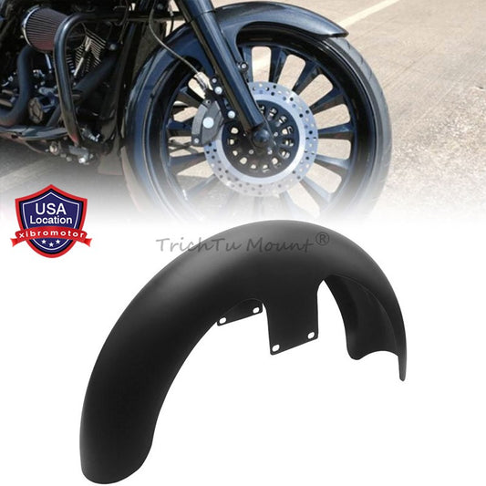 ya 7 6.10.2 19 inch Matte Black Wheel Wrap Front Fender for Harley CVO Road Street Glide