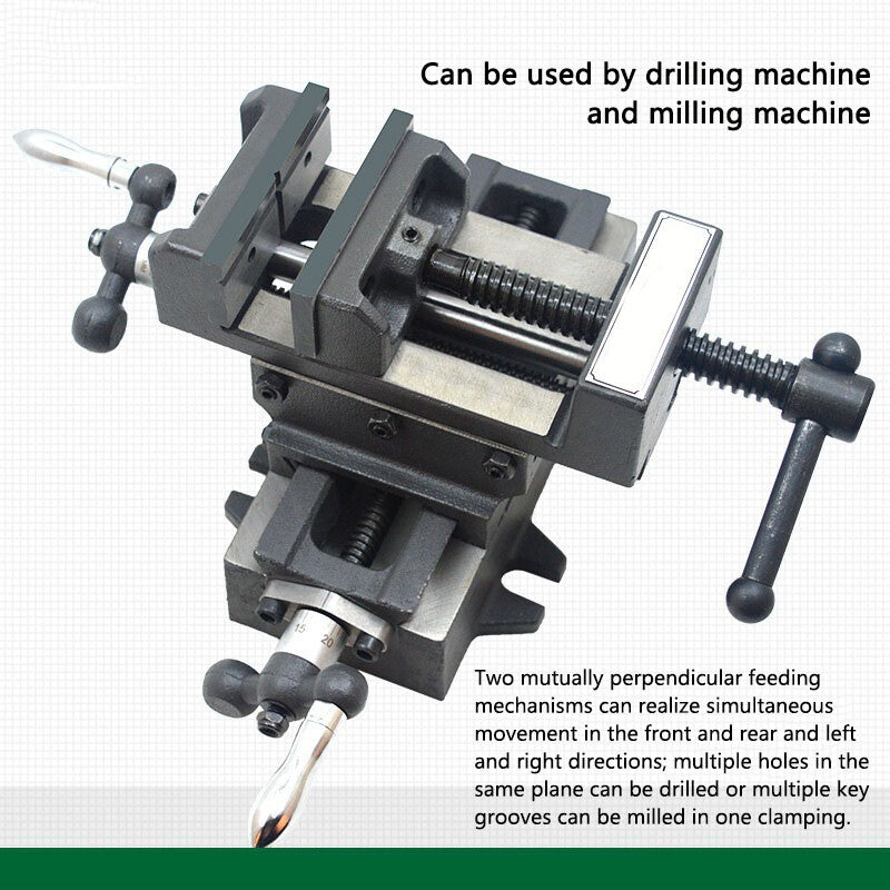 ya 25 Cross Pliers Heavy Duty Vise Drilling and Milling Machine Cross Vise 4 Inch LK