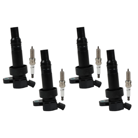 ya 5 6.15.2 4-Pack Ignition Coil/Iridium Spark Plug for Hyundai Accent 1.6L UF652 2011-19