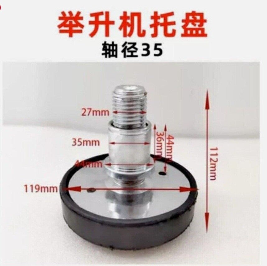 ya 5 8.7 XG-2Pc Car Lift Rubber Tray Heightening Feet 35mm Plus High Leg Pads