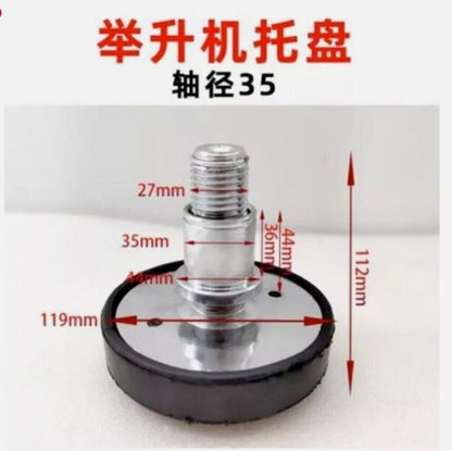 ya 5 8.7 XG-2Pc Car Lift Rubber Tray Heightening Feet 35mm Plus High Leg Pads
