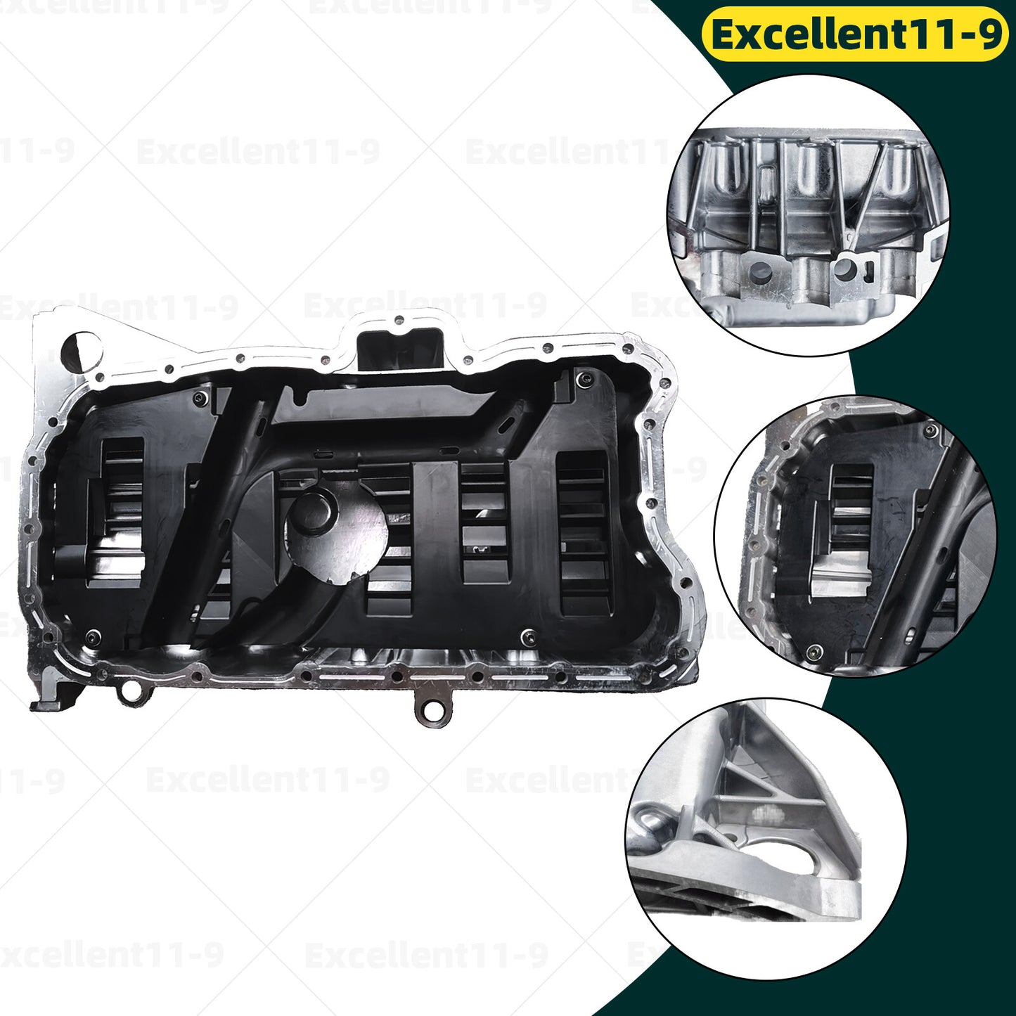 ya 12 5.21 3.6L Lower Engine Oil Pan Aluminum Suitable for Audi Q7 2007-2015 for VW Touareg 2006-2010