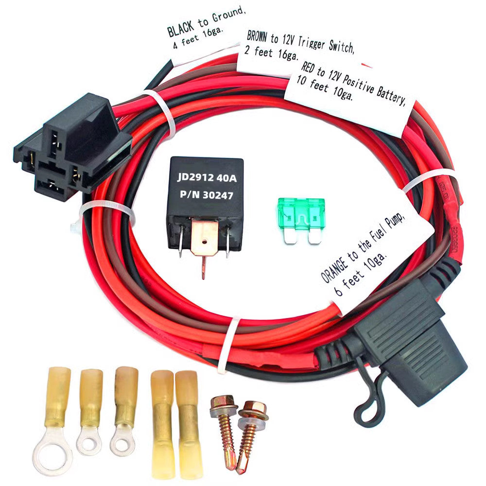 ya 27 7.2 Electric Fuel Pump Relay Bypass Kit Wiring Harness Kit For 12V System P/N 30247