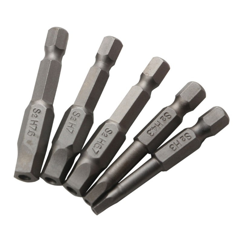 ya 26 5Pcs Square Head Driver Bit Steel Screw Driver Bits Pision Screwdriver Bit