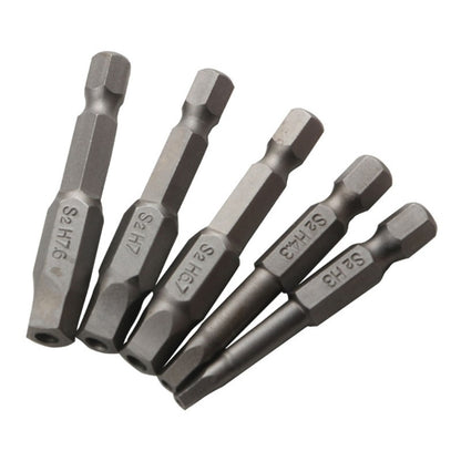 ya 26 5Pcs Square Head Driver Bit Steel Screw Driver Bits Pision Screwdriver Bit