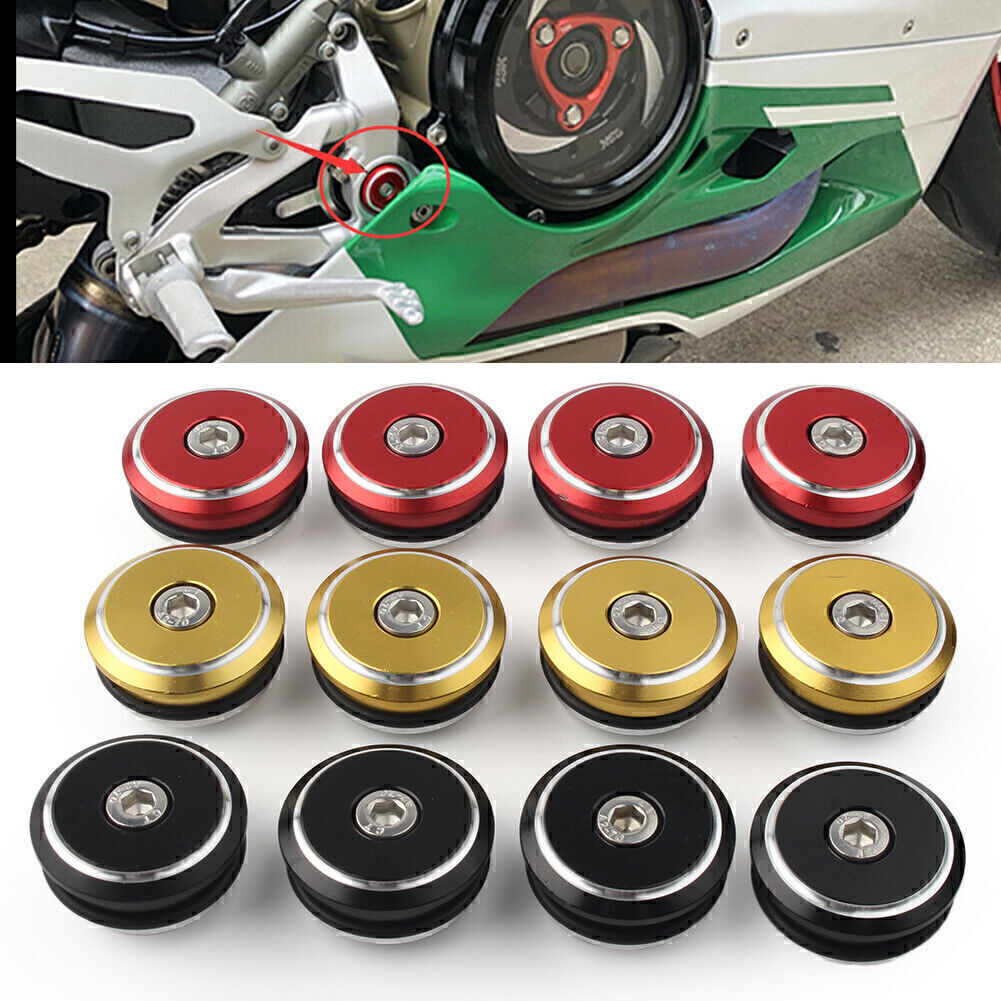 ya 3 6.23 4x Motorcycle F for Ram e Plugs Adorn Cover Fit for Ducati 1199 Panigale 12-15 / 1299