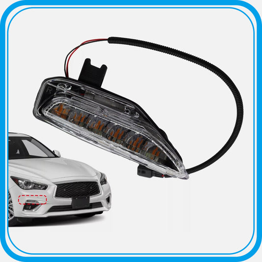 ya 4 6.17.2 FITS for Infiniti Q50 RIGHT PASSENGER SIDE TURN SIGNAL LIGHT LAMP BUMPER