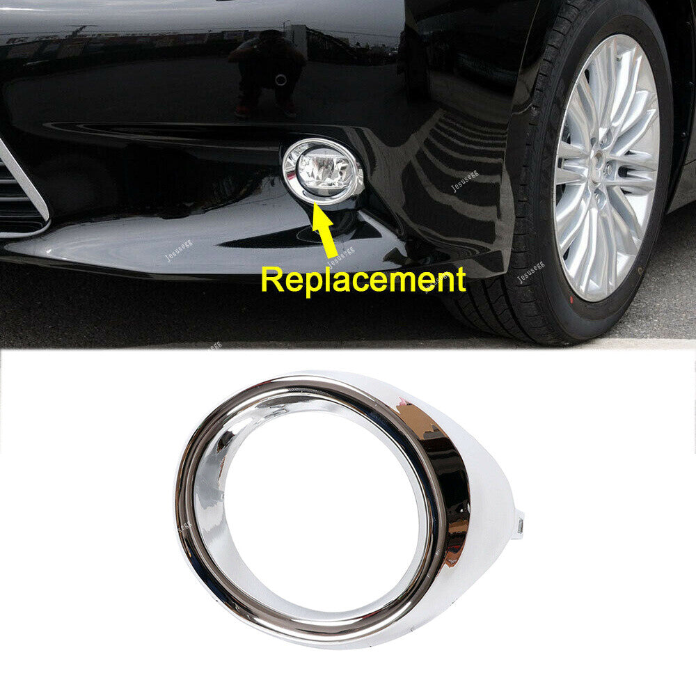 ya 13 5.27.2 Left Front Fog Light Chrome Cover Bezel Ring 81482-33050 Fit for Lexus ES300h ES350