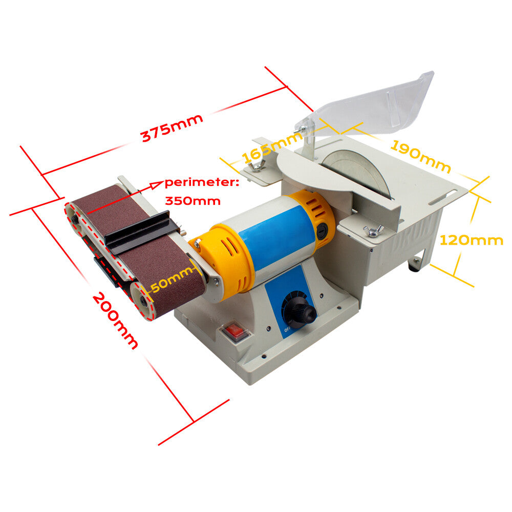 ya 26 220V Desktop Belt Sander Jade Table Saw Woodworking Polishing Cutting Machine Y