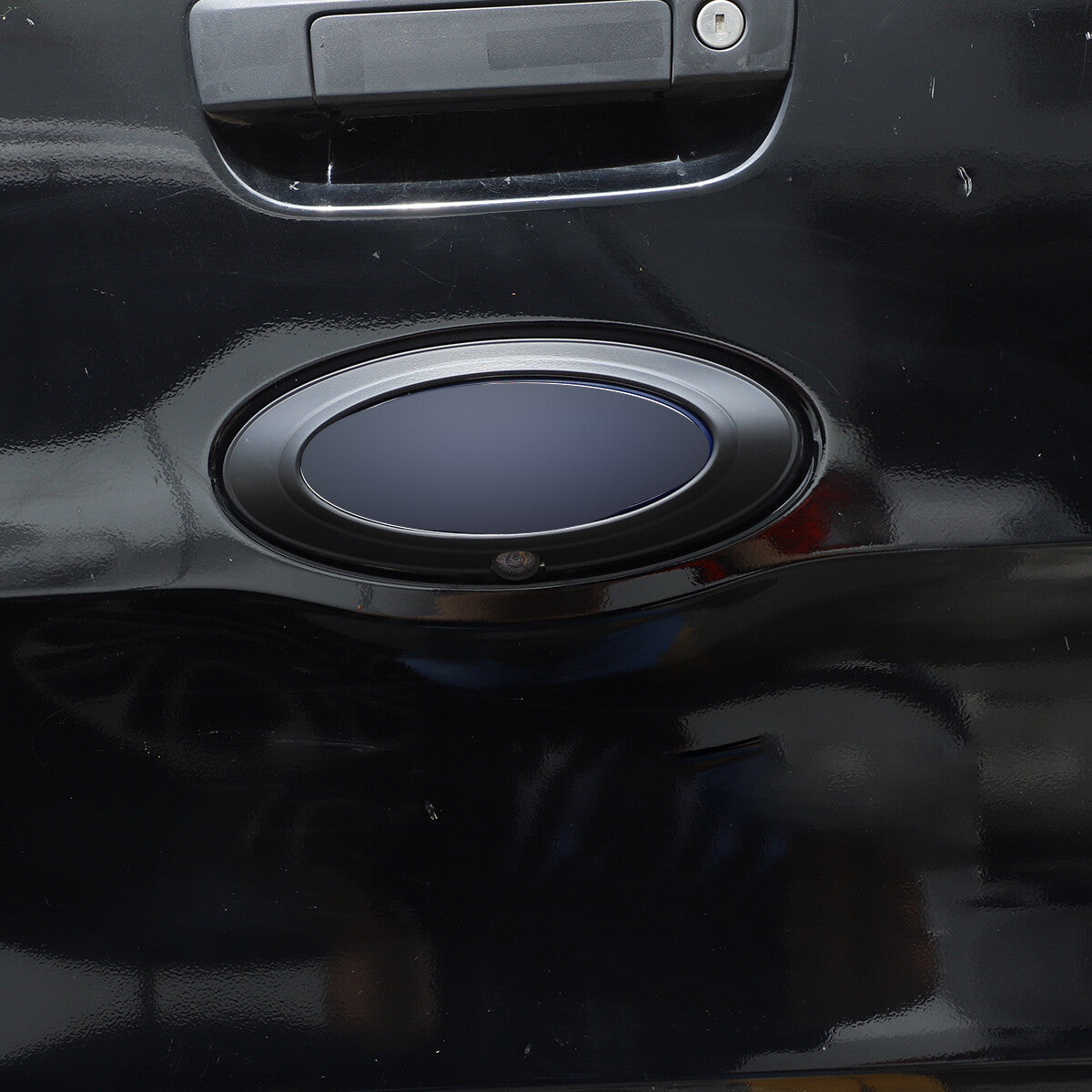 ya 5 8.7 Matte Black ABS Rear Logo Badge Cover Garnish for Ford Ranger 2015 - 2021 U