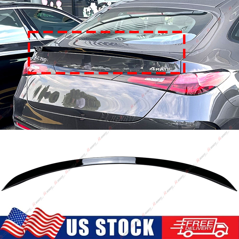 ya 3 6.25.3 Gloss Black Rear Trunk Spoiler Wing For 2023-2025 for Benz GLC Coupe GLC300 AMG