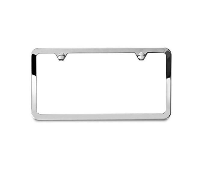 ya 1 8.5.1 Car License Plate Frame Cover Hood Cap Rear Boot White Silicone for 