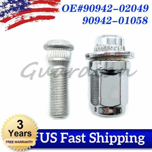 ya 8 5.27.2 2PCS Wheel Lug Stud Nut 90942-02049 90942-01058 for Toyota for SIENNA for Lexus SC300