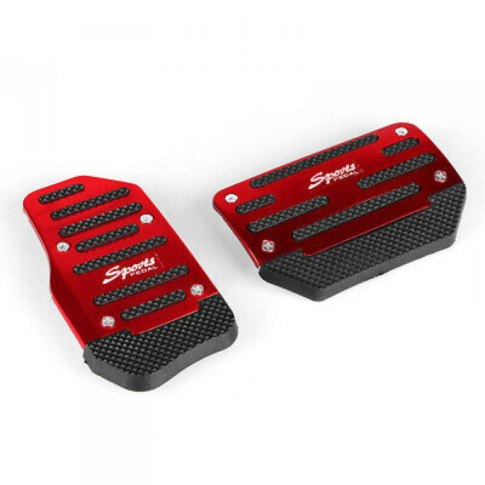 ya 9 6.5.2 Red 2 x Universal Non-Slip Automatic Accelerator Brake Foot Pedal Cover Treadle