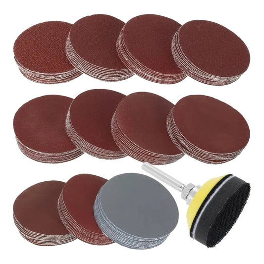 ya 14 100Pcs 1inch/25mm Sanding Discs Wet Dry Sandpaper Replacement Assortments Kits