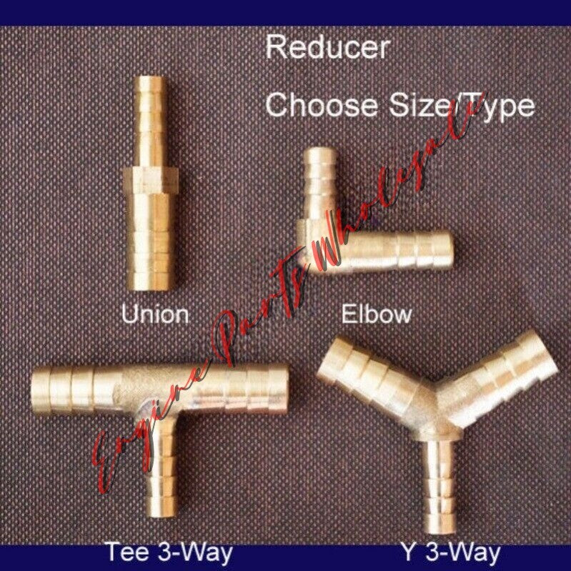 ya 18 7.29 TEE Y Union ELBOW Barb Fitting Connector Reducer Adapter Splicer Joiner to723