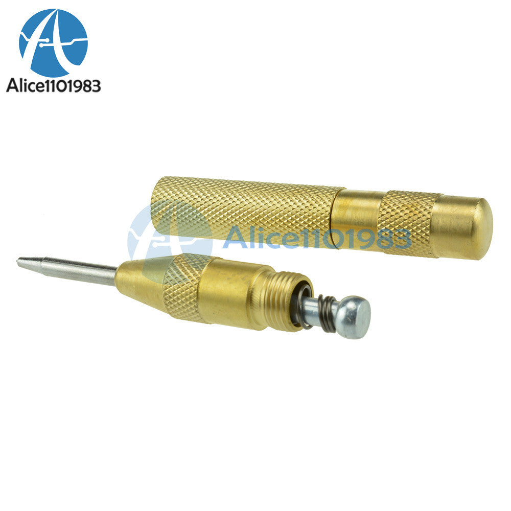 ya 26 5 inch Brass Automatic Center Punch Spring Loaded Chrome Rivet Screw Mark Hole
