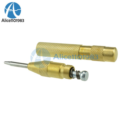 ya 26 5 inch Brass Automatic Center Punch Spring Loaded Chrome Rivet Screw Mark Hole