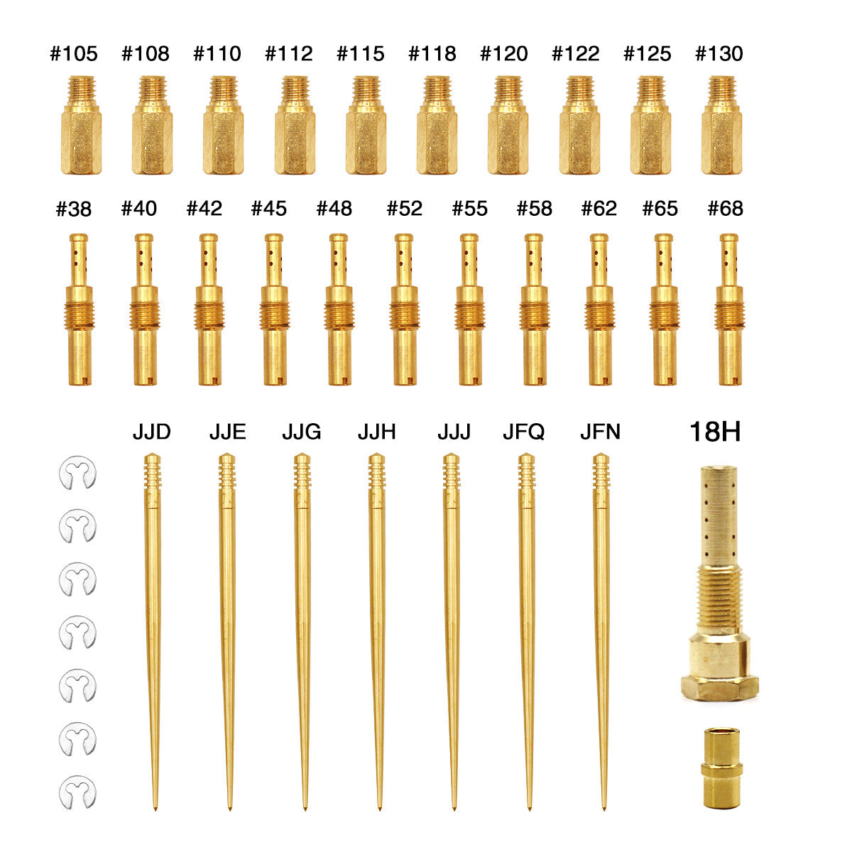 ya 4 6.17 PE 26-28 21-34 Carburetor 18 Holes Repair Kit Slow Jet Needle Holder Atomiser
