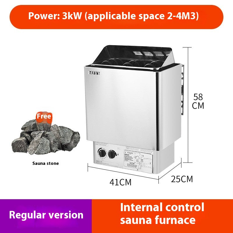 Sauna FurnaceHome Sauna Room AccessoriesSweat StoveStainless Steel Dry Steamer