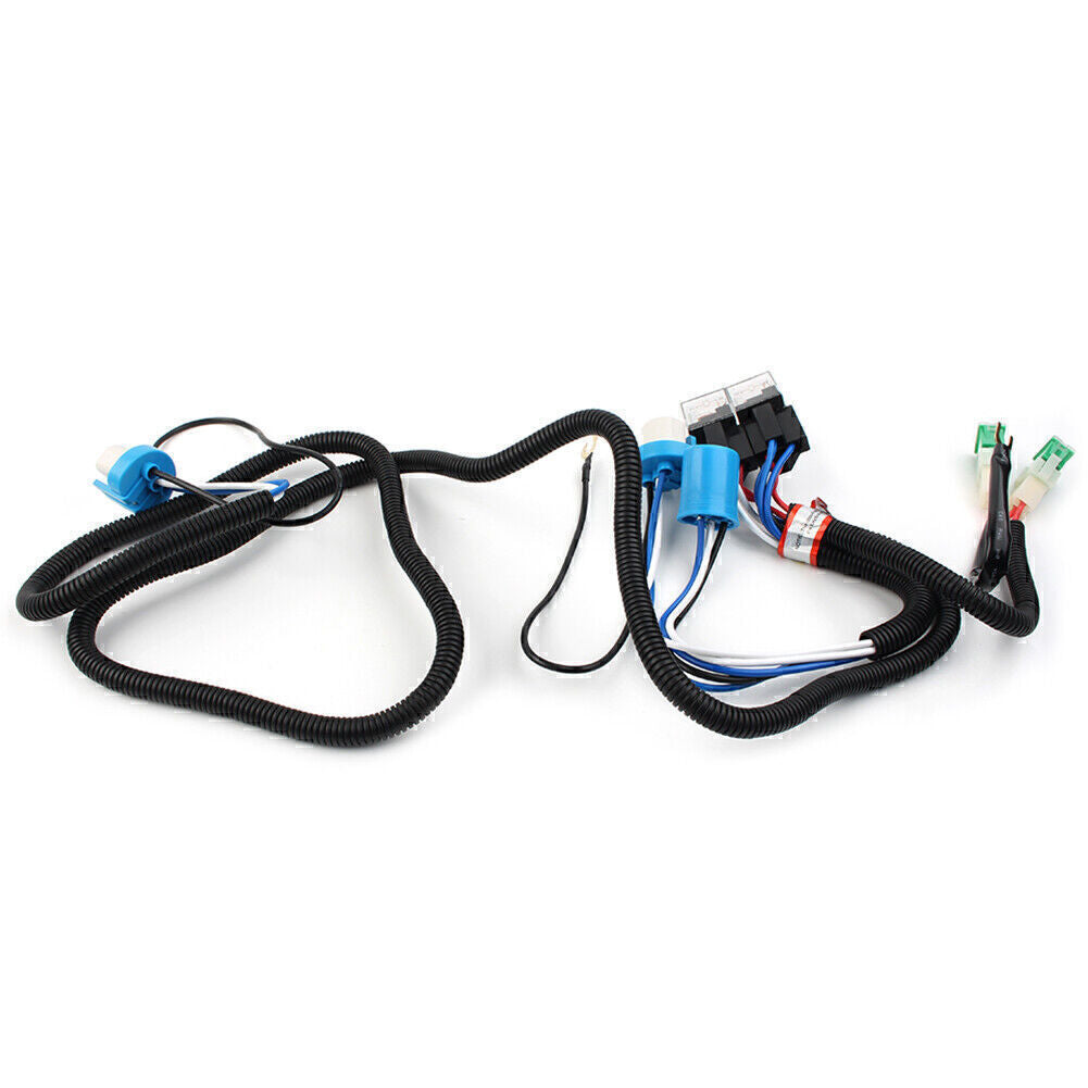 ya 5 8.7 Relay Wire Harness 40A 9007 HB5 Head Light Replace Socket Connector Two Output