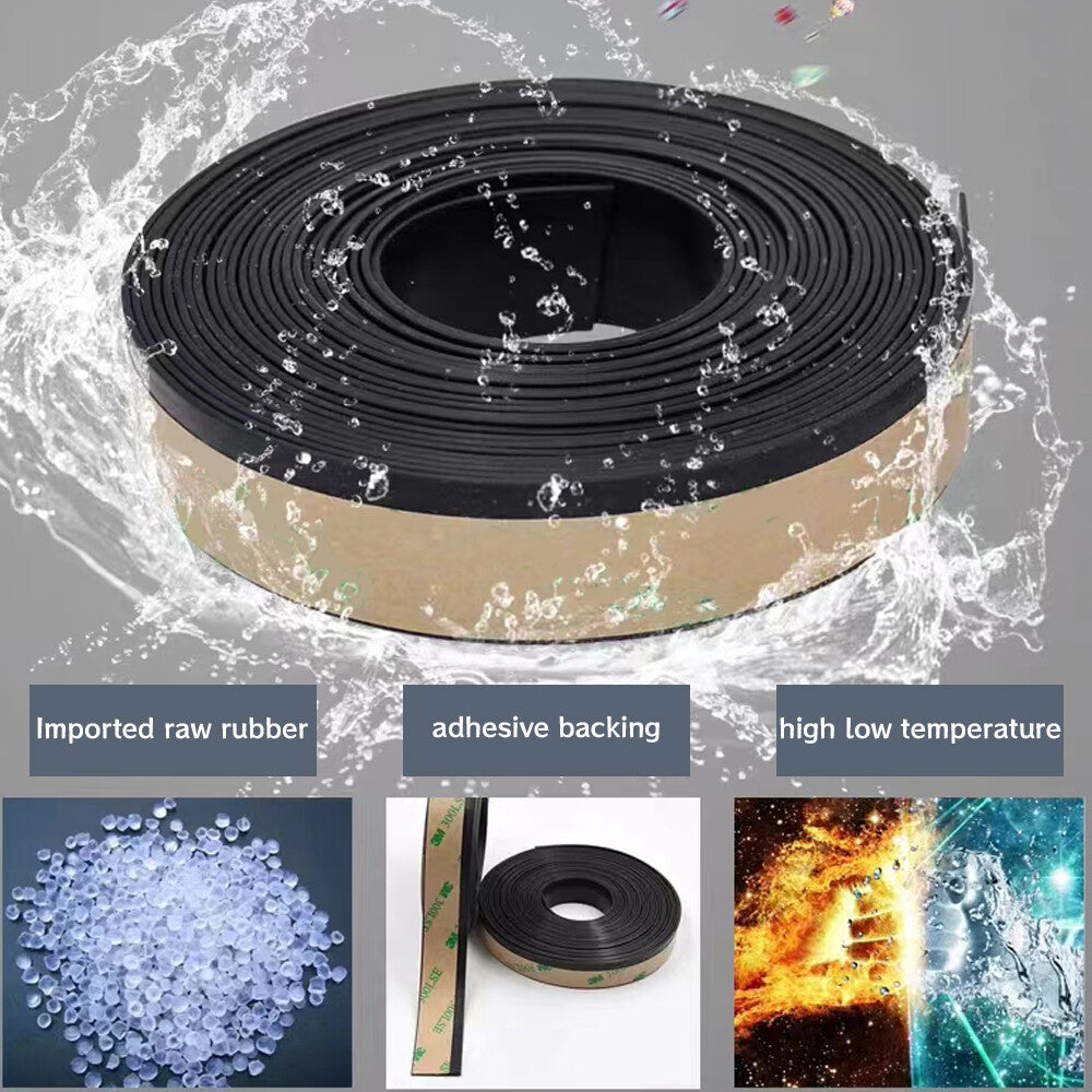 ya 5 8.7 4M Long Rubber Car Universal Side Door Window Glass Seal Rain Visor Strip n1 -f