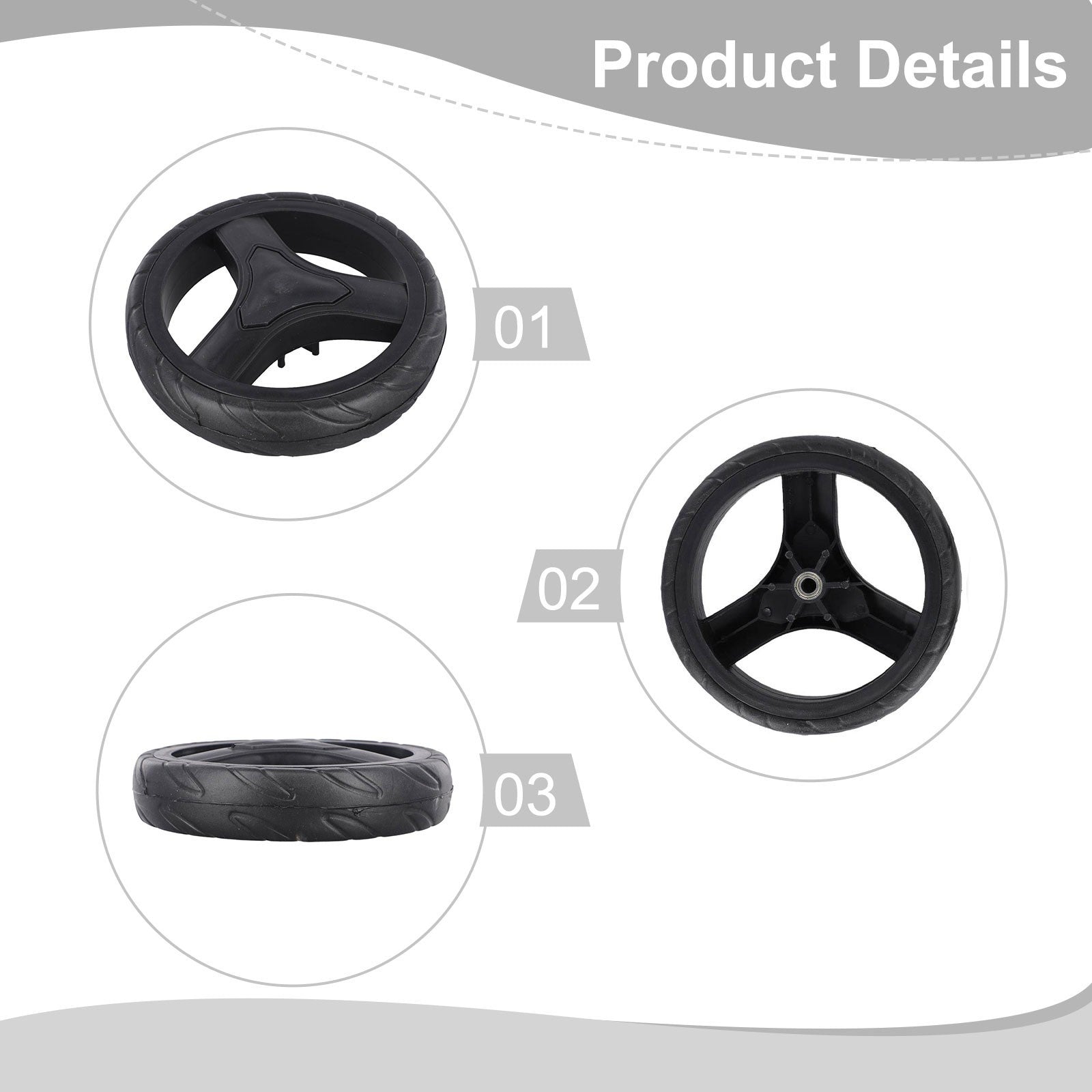 ya 14 Easy Installation 140mm Replacement Wheels for Shopping Cart Accessory