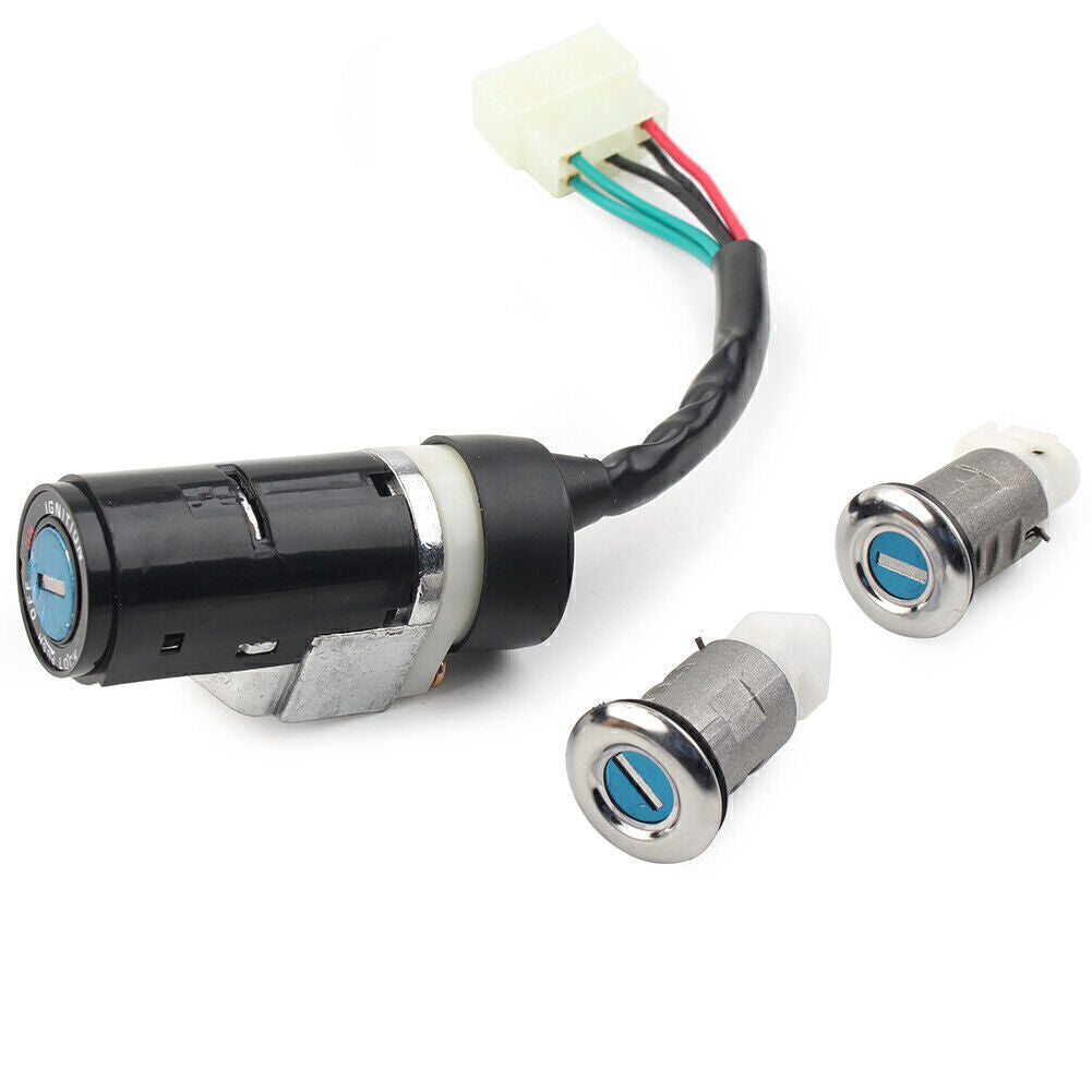 ya 1 7.4 5-Wire Ignition Switch Lock Set Motorcycle For GY6 50cc Scooter Moped