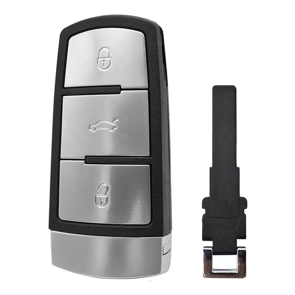 ya 5 8.7 for VW for VW for Passat B6 B7 CC 3-Button Remote Car Key Fob Case Shell + Blade