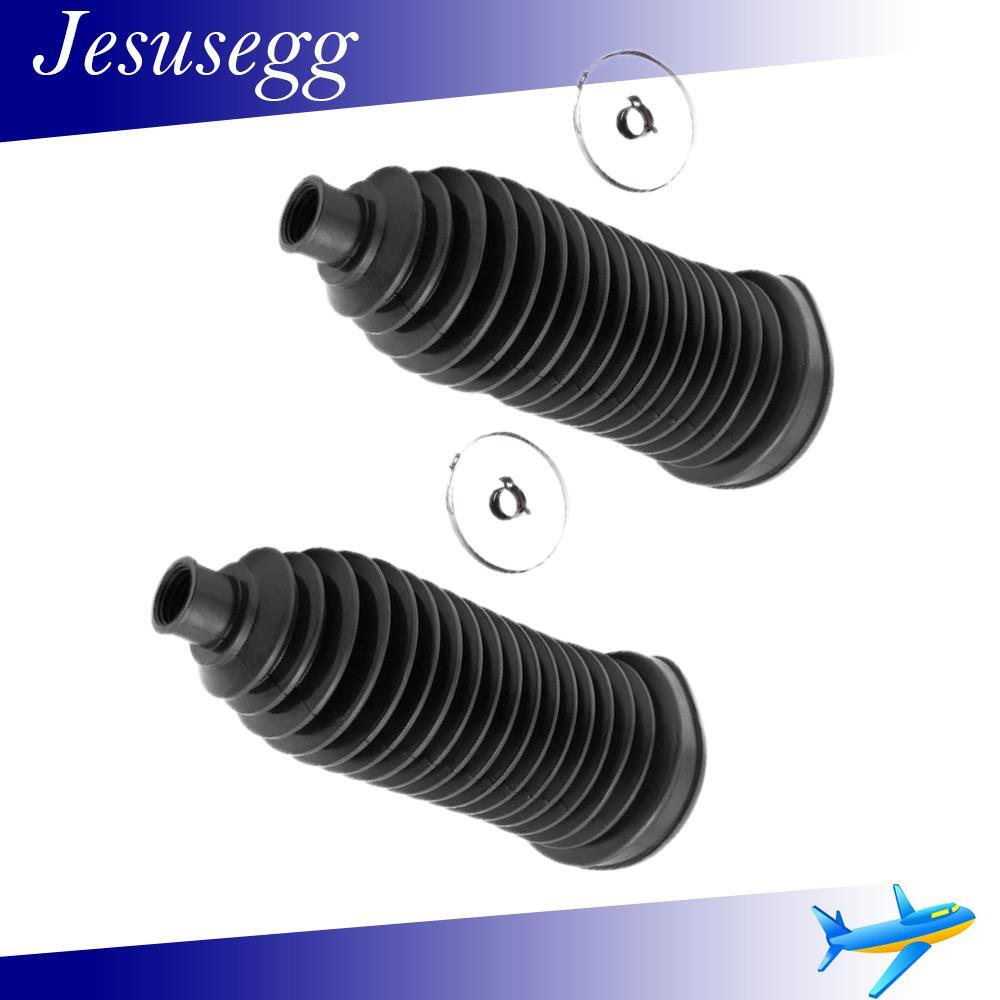 ya 6 6.13 Front Steering Rack Pinion Boot Bellow Left & Right for 2014-2018 Cherokee Black