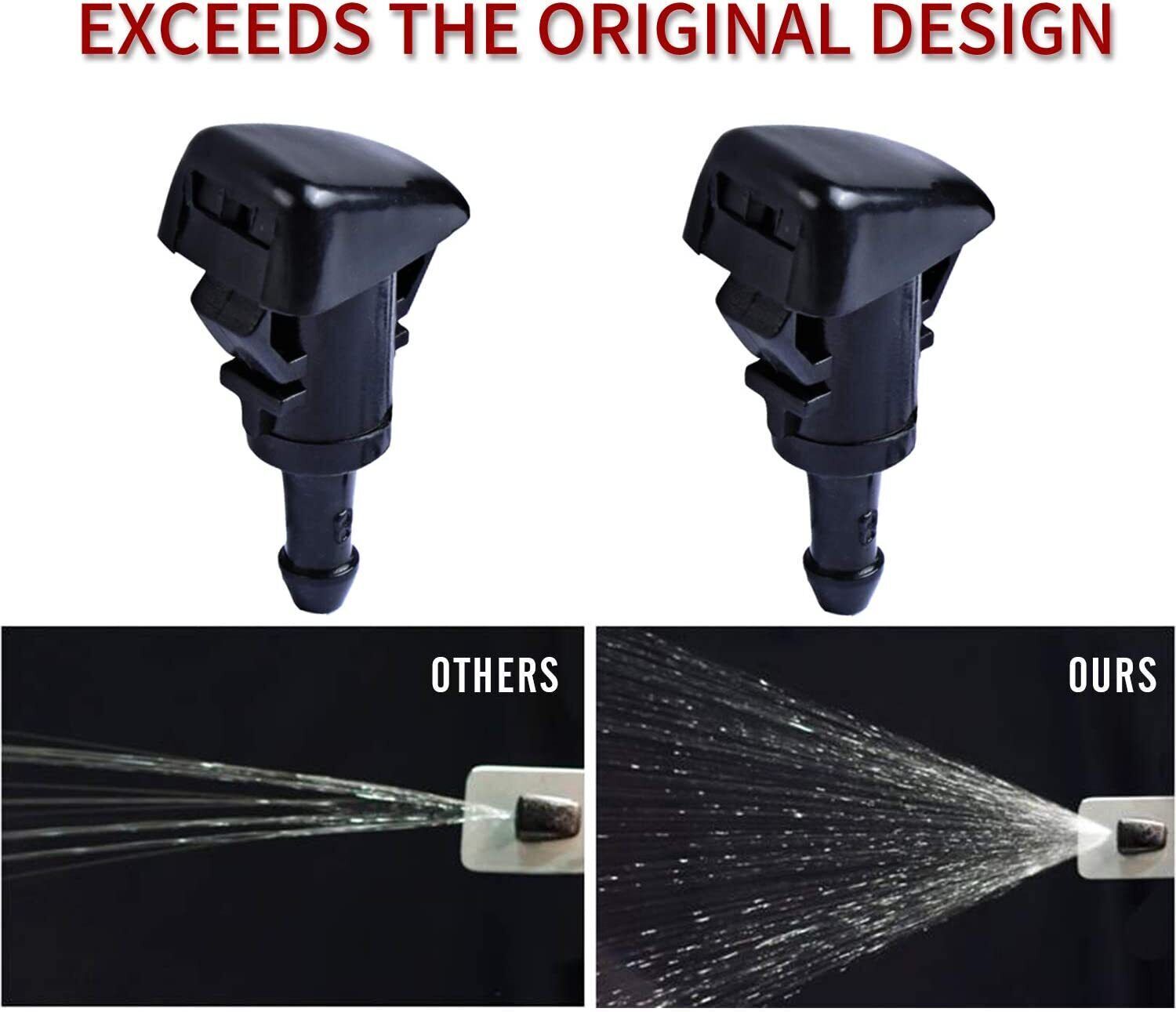 ya 5 8.7 2 Pieces for Dodge Nitro for Jeep Liberty Commander Windsh Washer Wiper Nozzle Spray