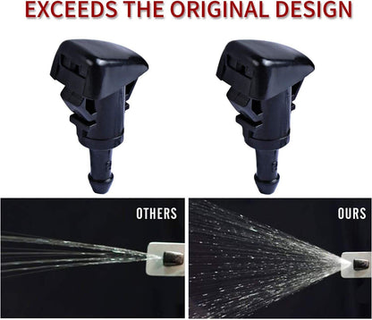 ya 5 8.7 2 Pieces for Dodge Nitro for Jeep Liberty Commander Windsh Washer Wiper Nozzle Spray