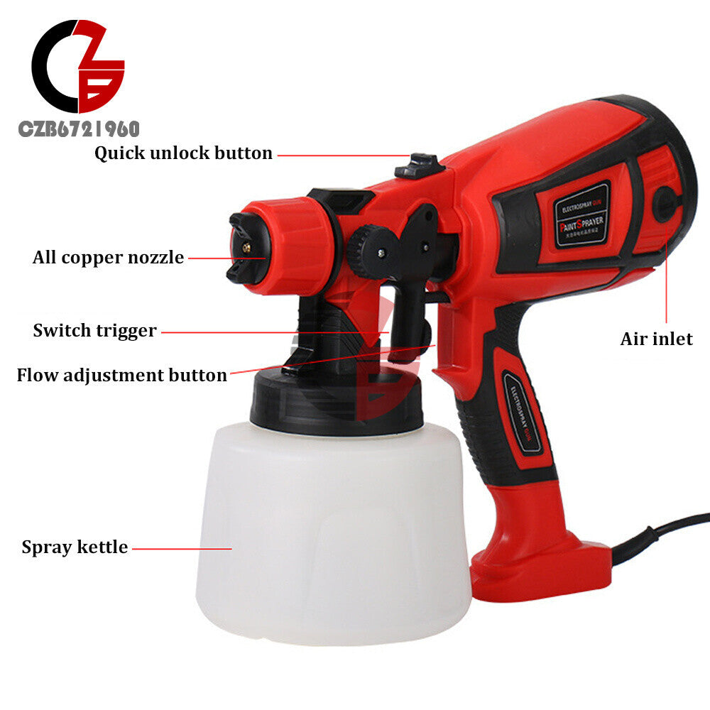 ya 26 High Pressure Wired Electric Paint Sprayer Handheld Paint Spray Painting Tool US