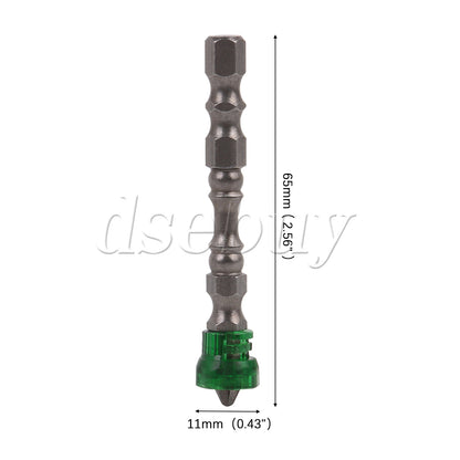ya 26 n Magnetic Collar Design S2 Steel Screwdriver Bit w/ 1/4 Hex Shank