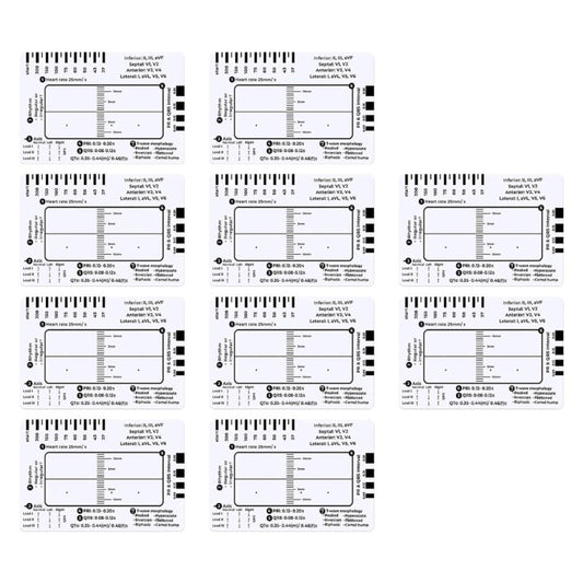 ya 16 Set of 10 Portable Rulers to Enhance Your For EKG Interpretation Skills