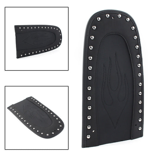 ya 7 6.11 Leather Flame for SEAT Rear mudguardBib for Harley Street Glide FLHX 2006-2019 Black