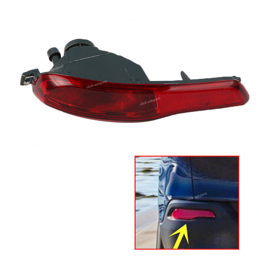ya 27 6.21 Rear Left Bumper Reflector Housing Fog Lamp Light Cover Fit for Jeep Cherokee 14-18
