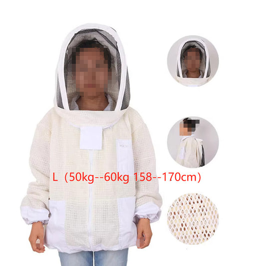 Beekeeping suit for bee keeper jacket equipment air Cotton breathable clothing L