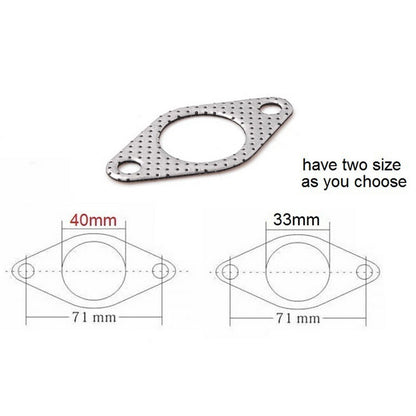 ya 5 8.7 10 pcs Turbine Gasket Aluminum for 35mm/38mm Wastegate/Dump Pipe/Flange