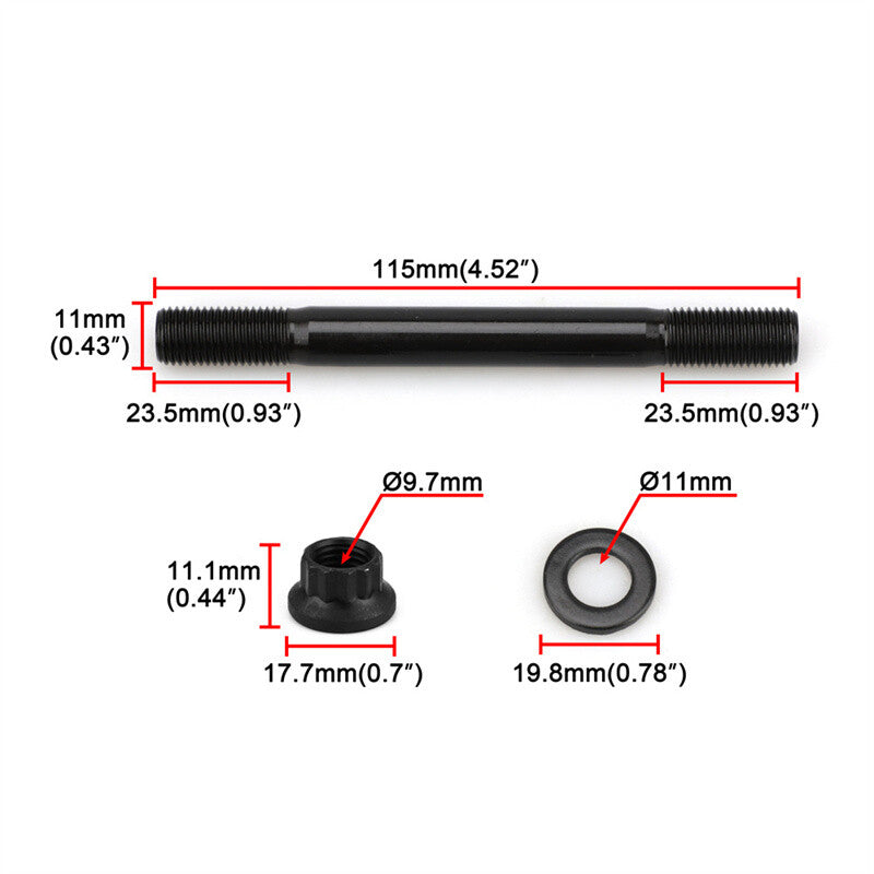 ya 5 8.7 207-4203 Cylinder Head Stud Kit for EVO8 EVO9 & for Mitsubishi Eclipse 1994-up 4G63