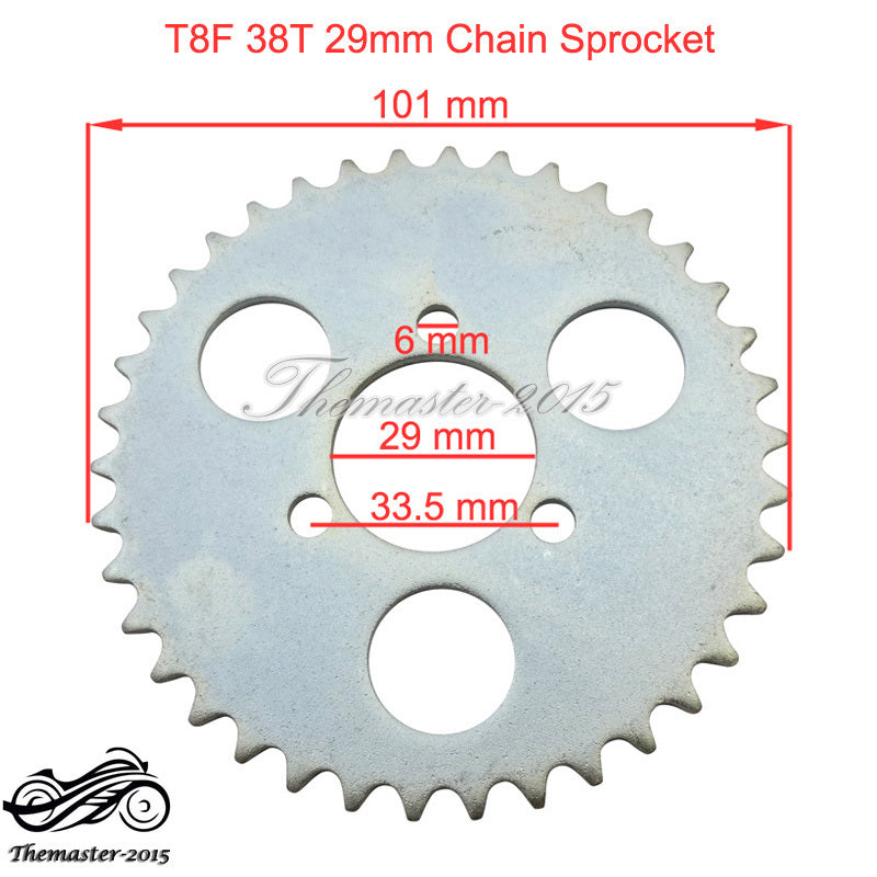 ya 2 6.26.2 T8F 38T 29mm Rear Chain Sprocket 43 49 cc MiniMoto ATV Pocket Bike Scooter Goped