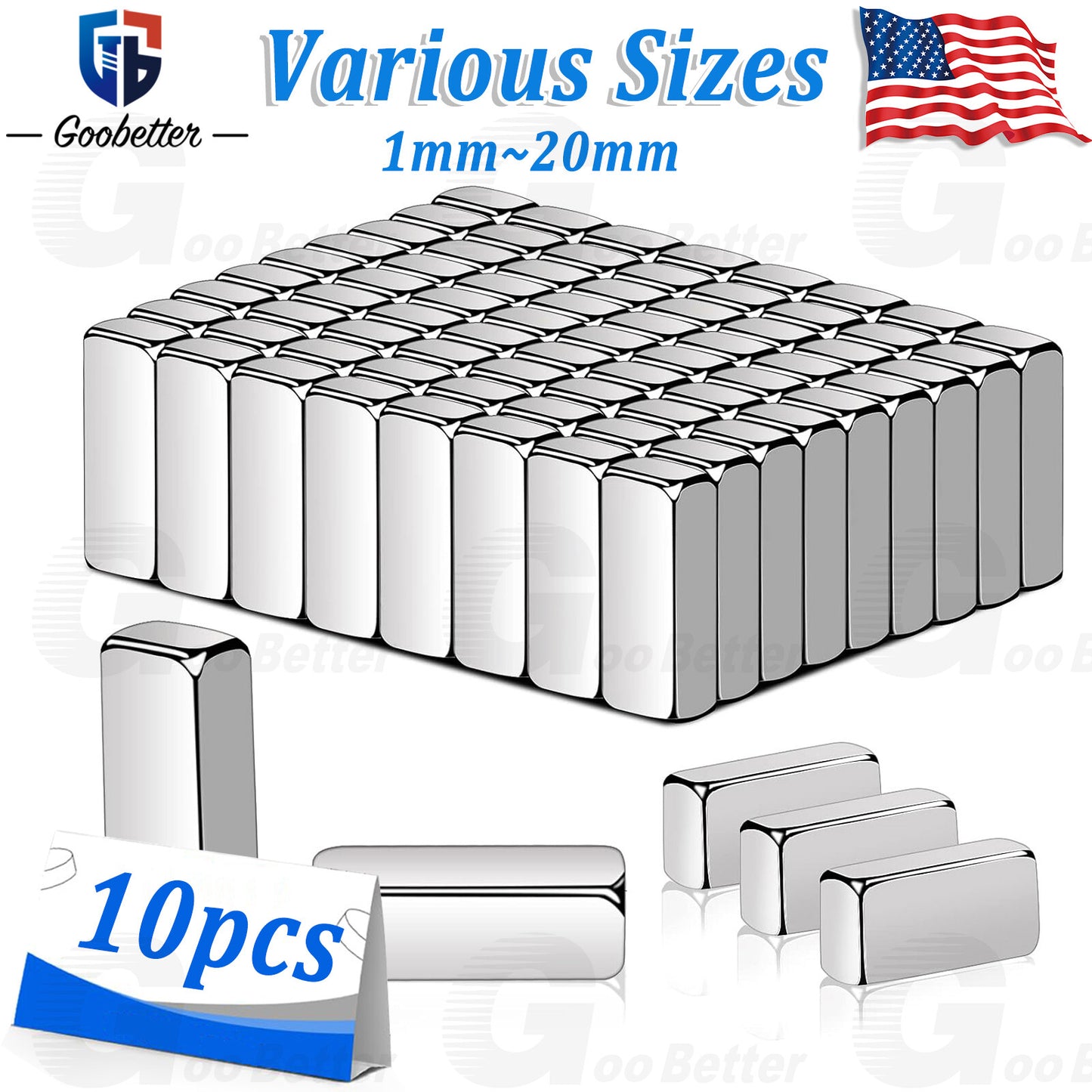 N35 Bar/Rectangular Magnets Small/Large Neodymium Magnets for DIY Craft Fridg