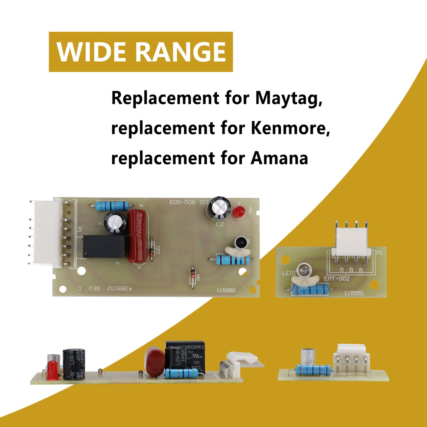 ya 26 Reigerator Control Board (110V) 4389102 Replacement for , 