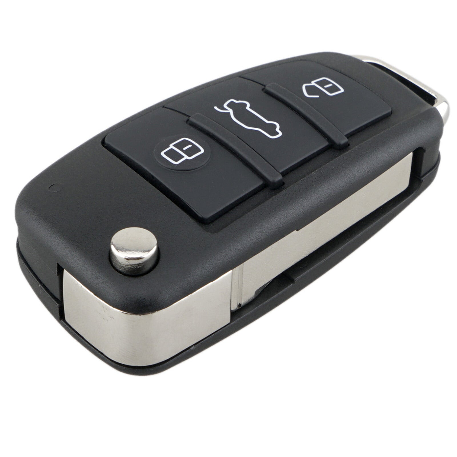 ya 5 8.7 Flip Remote for Audi A1 A3 A4 B7 A6 C6 TT Q3 Q7 Key Case Shell 3Button Key Fob