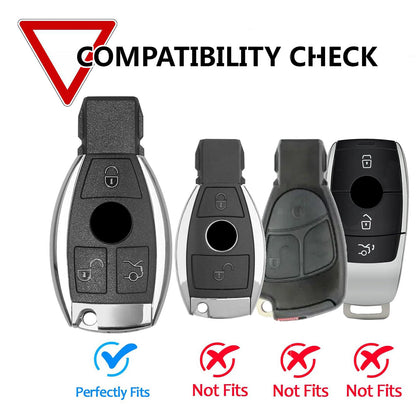 ya 5 8.7 Leather Key Case Cover Remote 3Button for Mercedes-benz A B C E S 2018