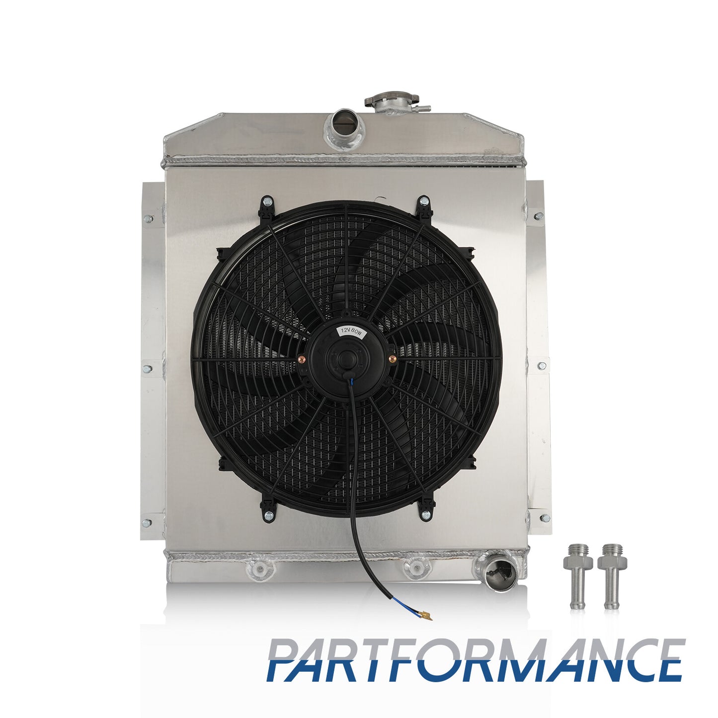ya 27 7.20 4-Row Alu Radiator Cover Fan for 1947-1954 for Chevrolet 3100 3600 3800 3900 Pickup Units 