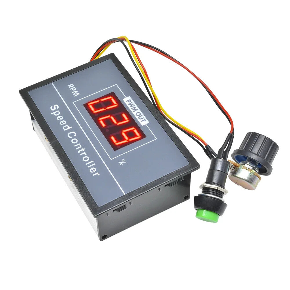 Motor Speed Controller Digital LED Display 0~100% Adjustable Voltage Regulator