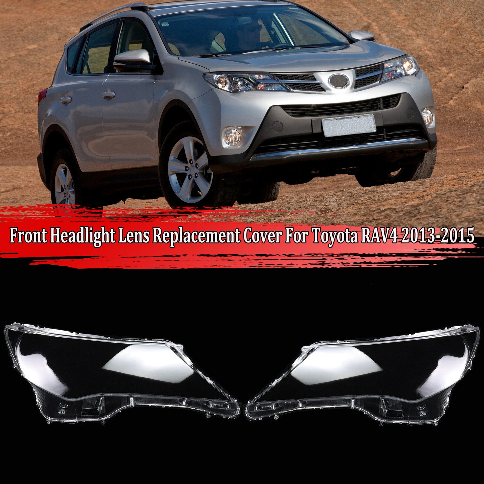 ya 13 5.27.2 for Toyota RAV4 Front Headlight Lens Cover Headlamp Shell Replacement 2013-2015