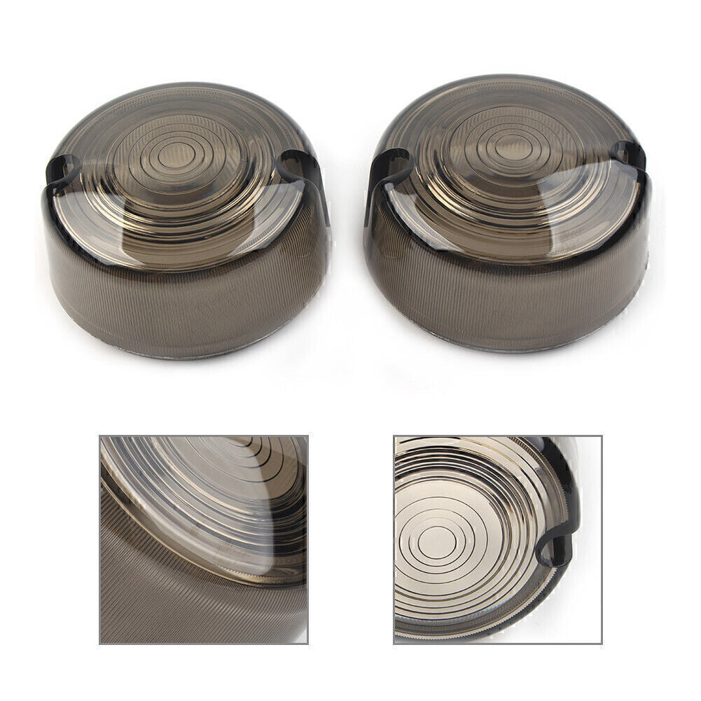 ya 5 8.7 SmokenTurn Signal Lens Cover for Harley Dyna FXD FXR Sportster XLH 883 1200 FXST